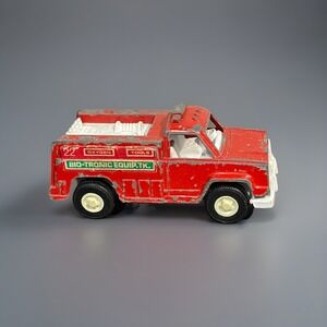 VTG‎ 70's Tootsie Toy Bio-tonic Equipment Red Fire Engine Tank